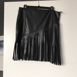River island faux leather mini skirt -size 14